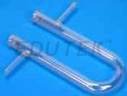ABSORPTION TUBE, CALCIUM CHLORIDE U FORM WITH SIDE ARMS